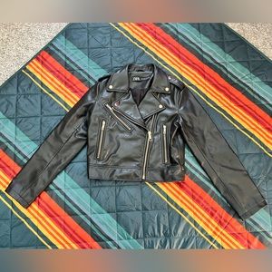 Zara leather jacket